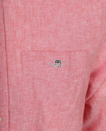 Overhemd cotton linen roze
