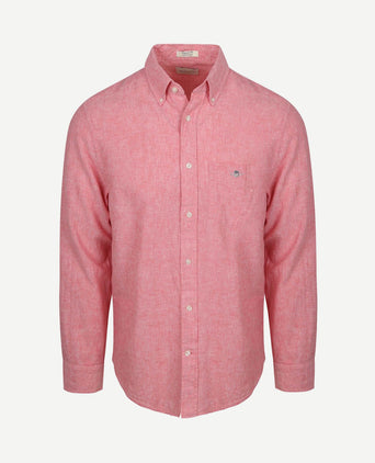 Overhemd cotton linen roze