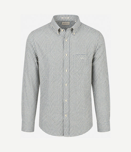 Overhemd flanel ruit blauw