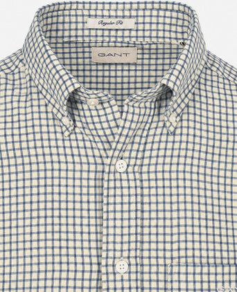 Overhemd flanel ruit blauw