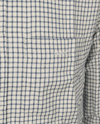 Overhemd flanel ruit blauw