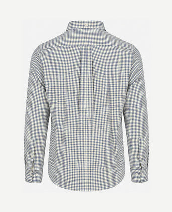 Overhemd flanel ruit blauw