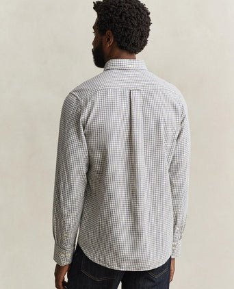 Overhemd flanel ruit blauw