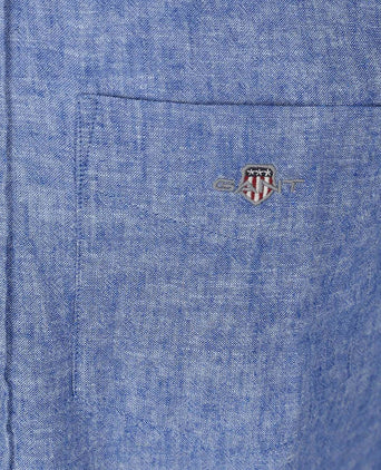 Overhemd linnen blauw