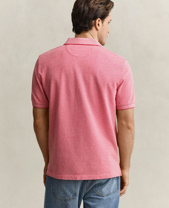 2tone piqué poloshirt rood