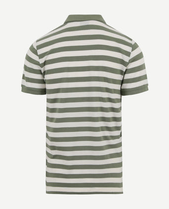 Gant polo strepen groen | Regular-fit