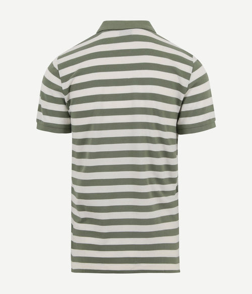 Gant polo strepen groen | Regular-fit