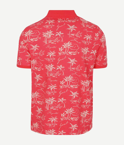 Gant poloshirt palm print watermelon | Regular-fit