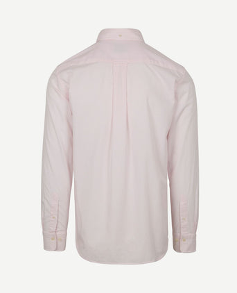 Poplin banker overhemd streep lichtroze