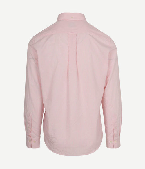 Poplin banker overhemd streep roze