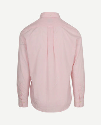 Poplin banker overhemd streep roze