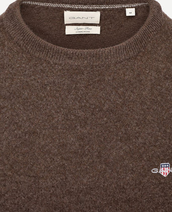Pullover lamswol bruin
