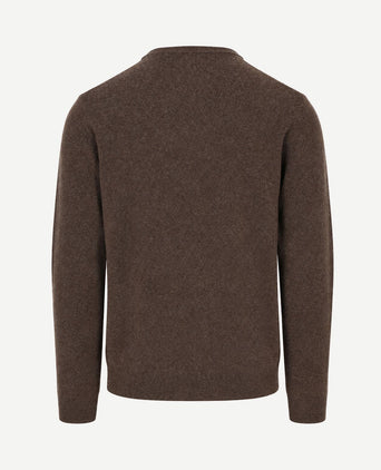 Pullover lamswol bruin