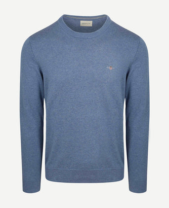 Pullover melange blauw