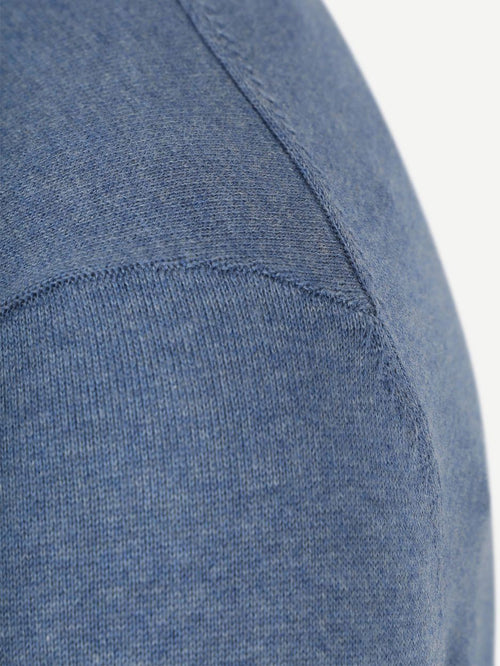 Pullover melange blauw