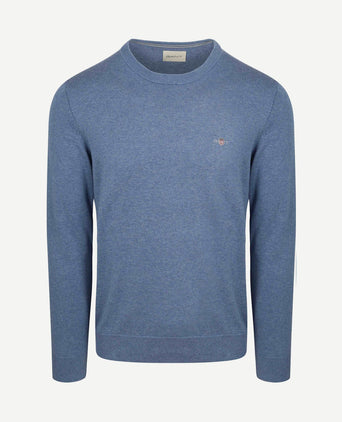 Pullover melange blauw