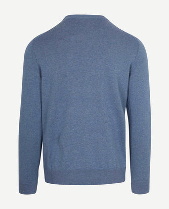 Pullover melange blauw