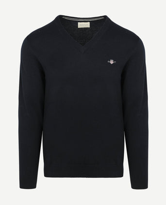 Pullover v-hals donkerblauw