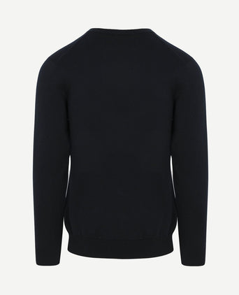 Pullover v-hals donkerblauw