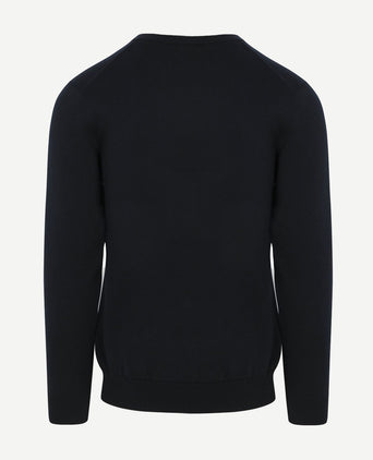 Pullover v-hals donkerblauw