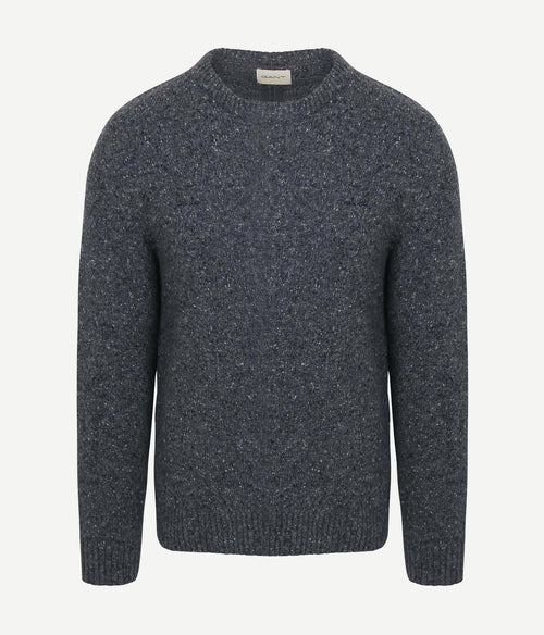Gant pullover wool blend antraciet | Regular-fit