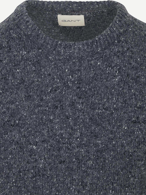 Gant pullover wool blend antraciet | Regular-fit