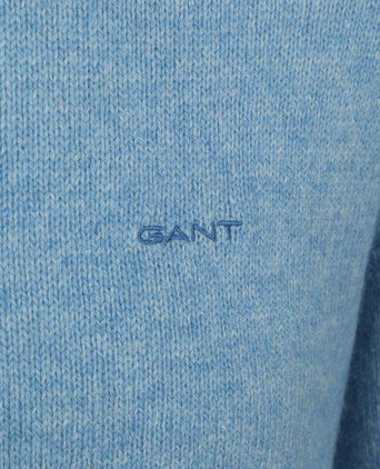 Gant pullover wool blend lichtblauw | Regular-fit