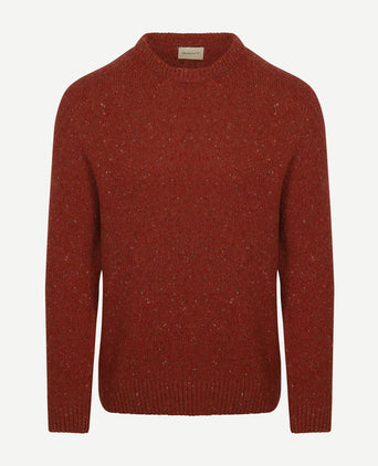 Pullover wool blend rust