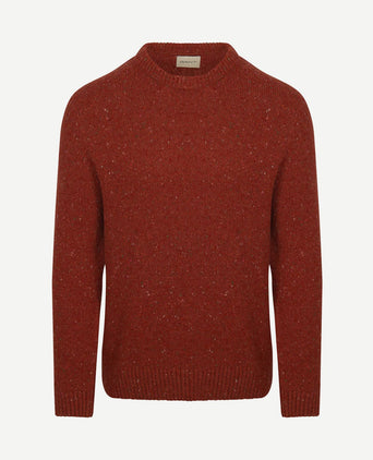 Pullover wool blend rust