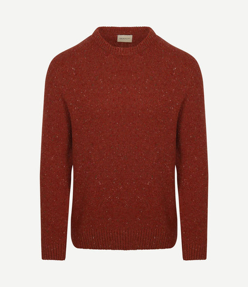 Pullover wool blend rust