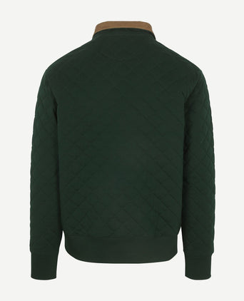 Gant quilted vest donkergroen | Regular-fit