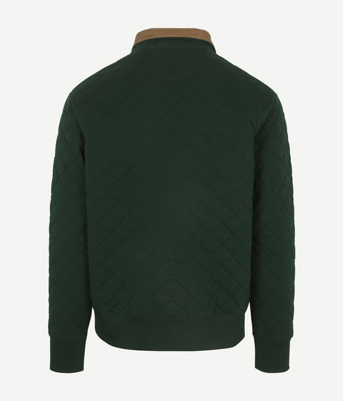 Gant quilted vest donkergroen | Regular-fit