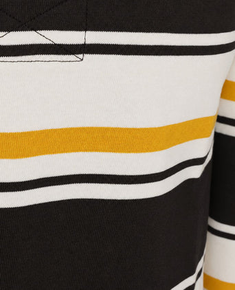 Rugger polo multi striped bruin geel