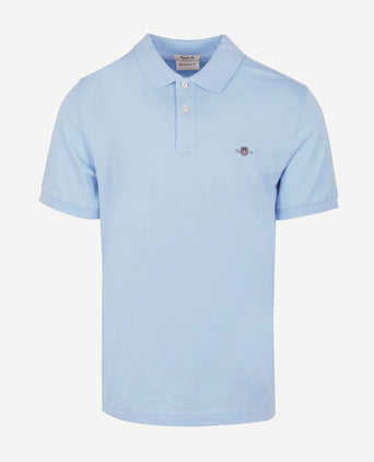 Gant shield piqué poloshirt fresh blue | Regular-fit
