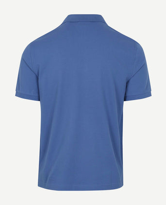 Gant shield piqué poloshirt kobaltblauw | Regular-fit