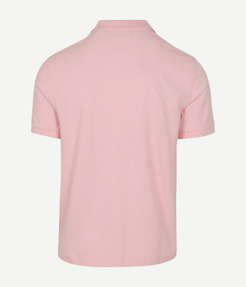 Shield piqué poloshirt lichtroze