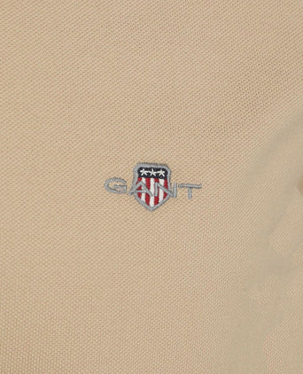Gant shield piqué poloshirt sand | Regular-fit