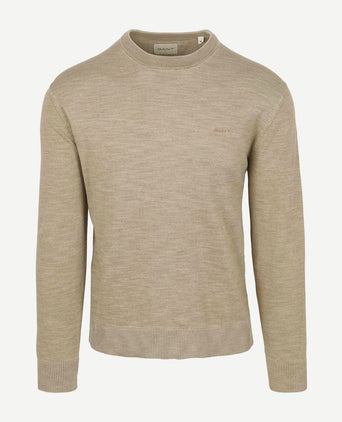 Gant sunfaded trui beige | Regular-fit