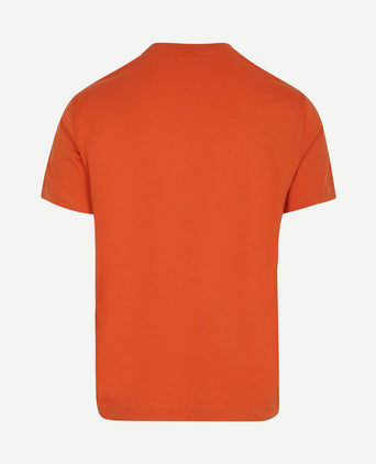 T-shirt g-badge logo oranje