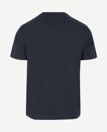 T-shirt shield small logo donkerblauw