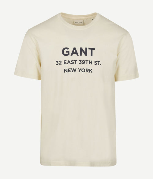 T-shirt graphic logo ecru