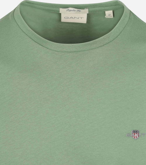 T-shirt shield logo groen