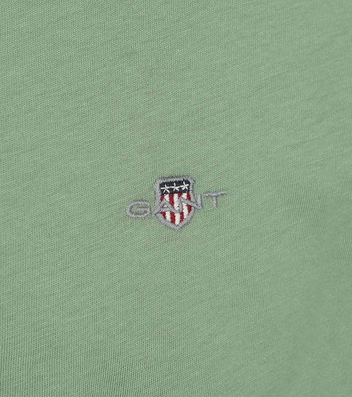 T-shirt shield logo groen