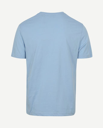 T-shirt shield logo lichtblauw