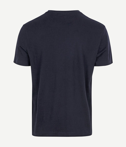 T-shirt shield logo donkerblauw