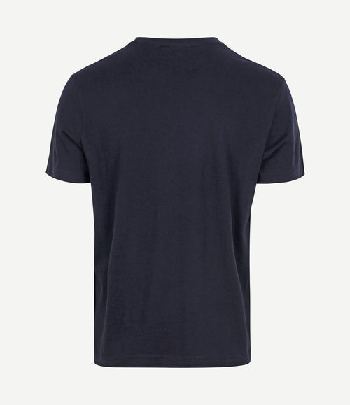 T-shirt shield logo donkerblauw