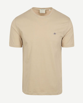 Gant t-shirt shield logo sand | Regular-fit