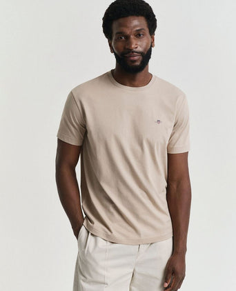 Gant t-shirt shield logo sand | Regular-fit