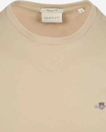 Gant t-shirt shield logo sand | Regular-fit