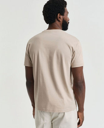 Gant t-shirt shield logo sand | Regular-fit